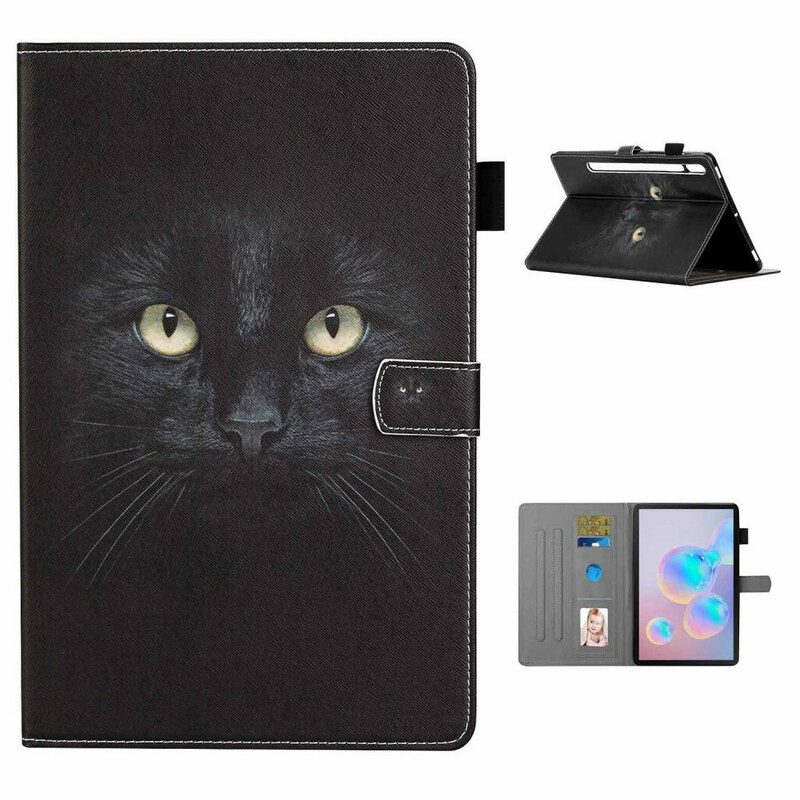 Fodral För Samsung Galaxy Tab S7 / Tab S8 Svart Katt