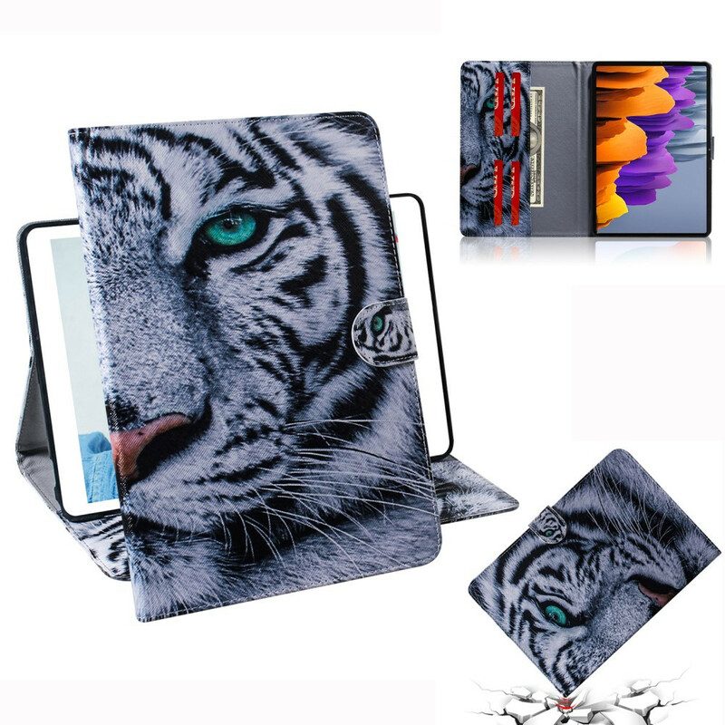 Fodral För Samsung Galaxy Tab S7 / Tab S8 Tigerhuvud