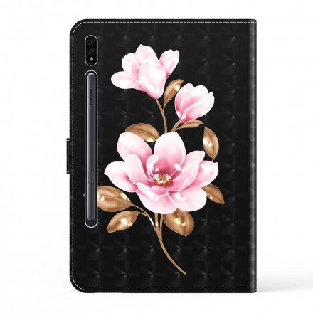 Fodral För Samsung Galaxy Tab S7 / Tab S8 Trädblommor