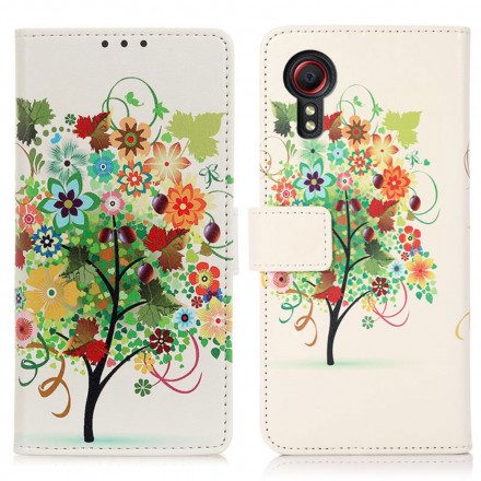 Fodral För Samsung Galaxy XCover 5 Blommande Träd