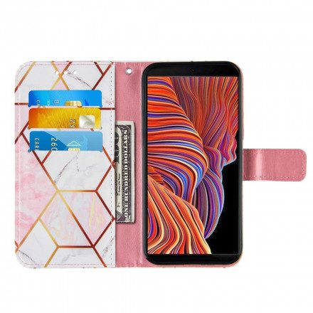 Fodral För Samsung Galaxy XCover 5 Geometrisk Marmor