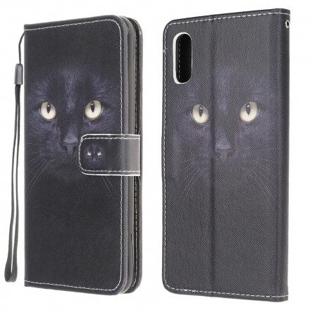 Fodral För Samsung Galaxy XCover 5 Med Kedjar Thong Black Cat Eyes