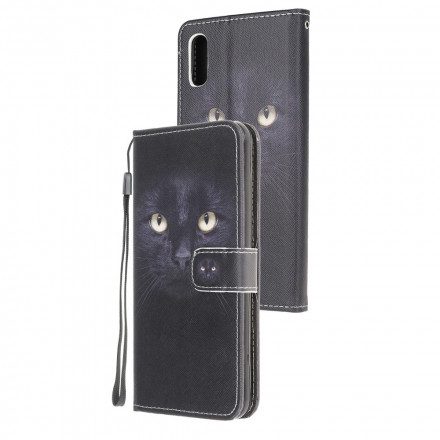 Fodral För Samsung Galaxy XCover 5 Med Kedjar Thong Black Cat Eyes
