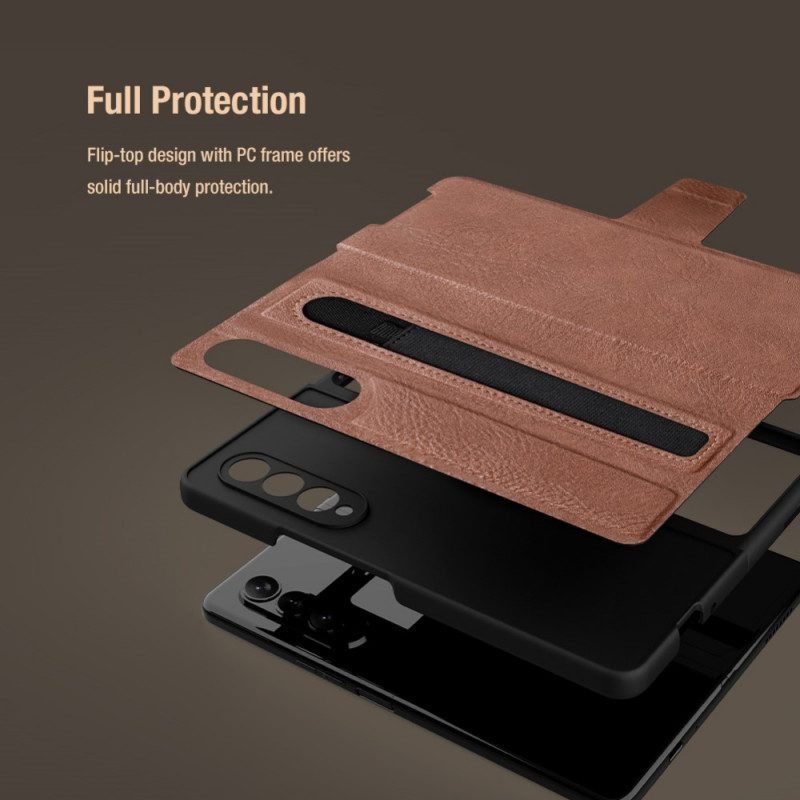 Fodral För Samsung Galaxy Z Fold 3 5G Faux Leather Nillkin