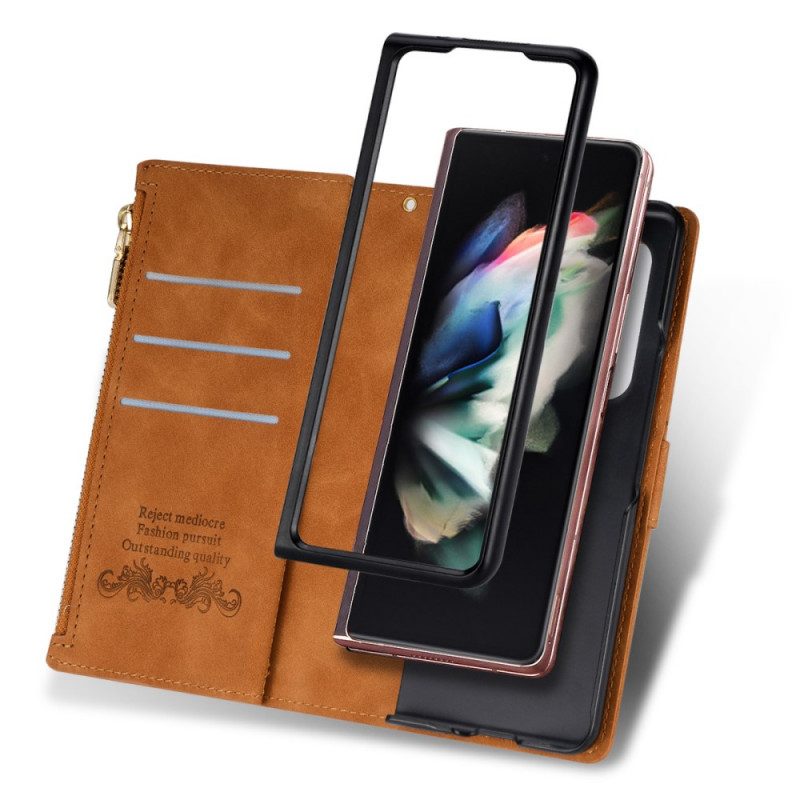 Fodral För Samsung Galaxy Z Fold 3 5G Med Myntväska