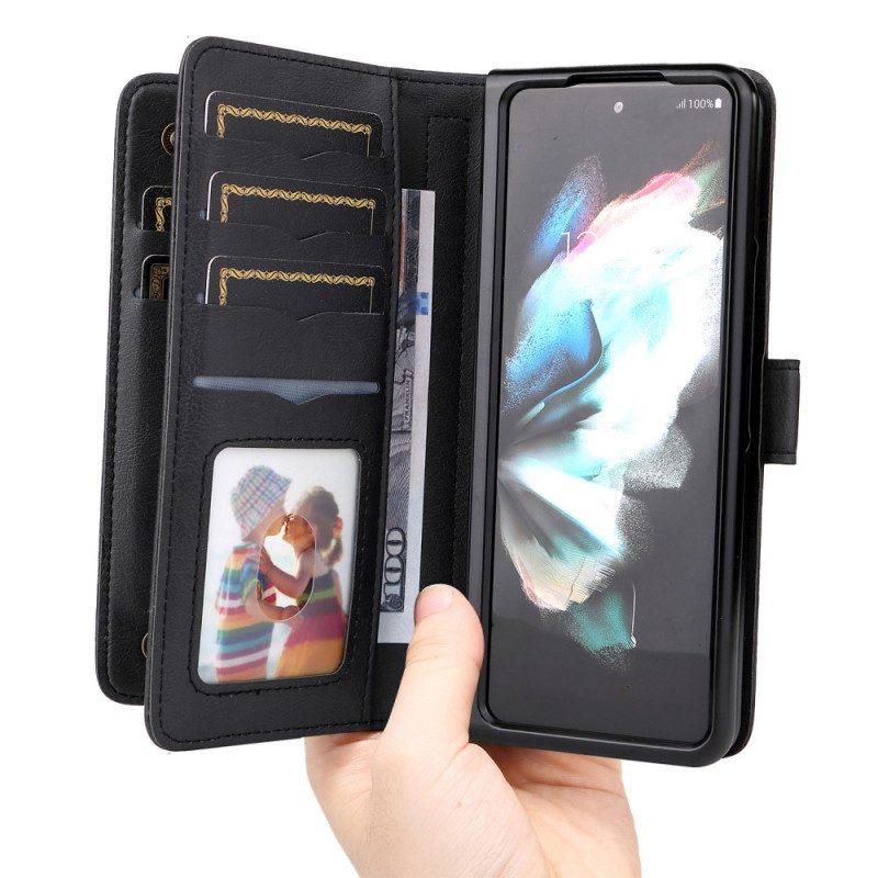 Fodral För Samsung Galaxy Z Fold 3 5G Multifunktionell Företagsplånbok