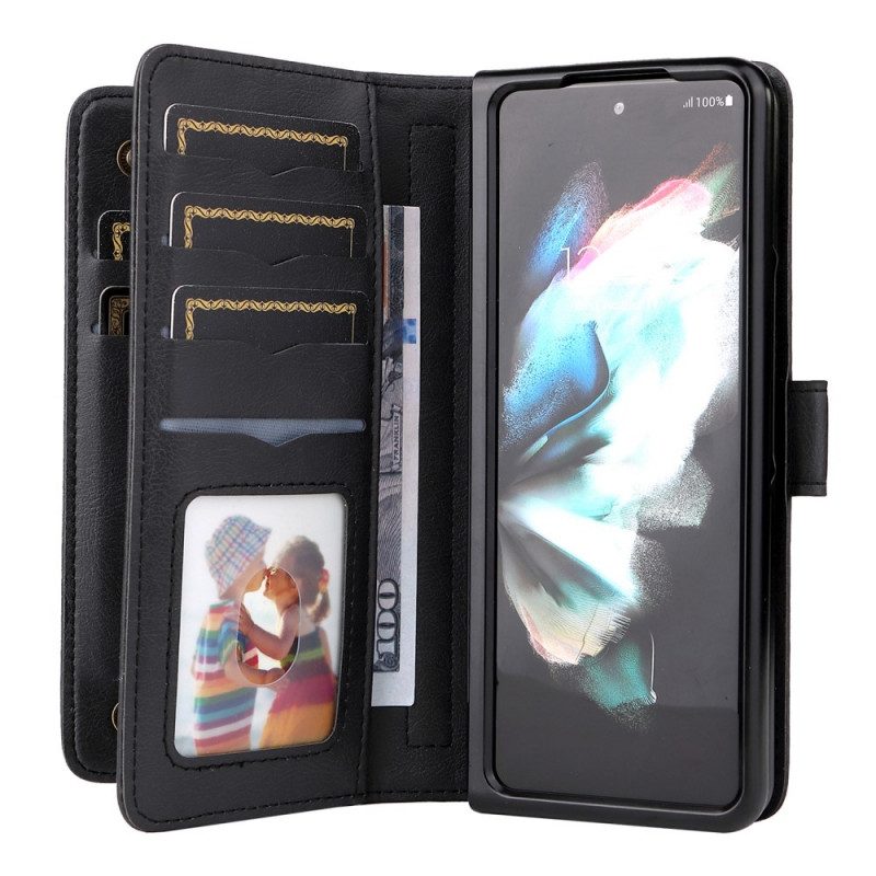 Fodral För Samsung Galaxy Z Fold 3 5G Multifunktionell Företagsplånbok