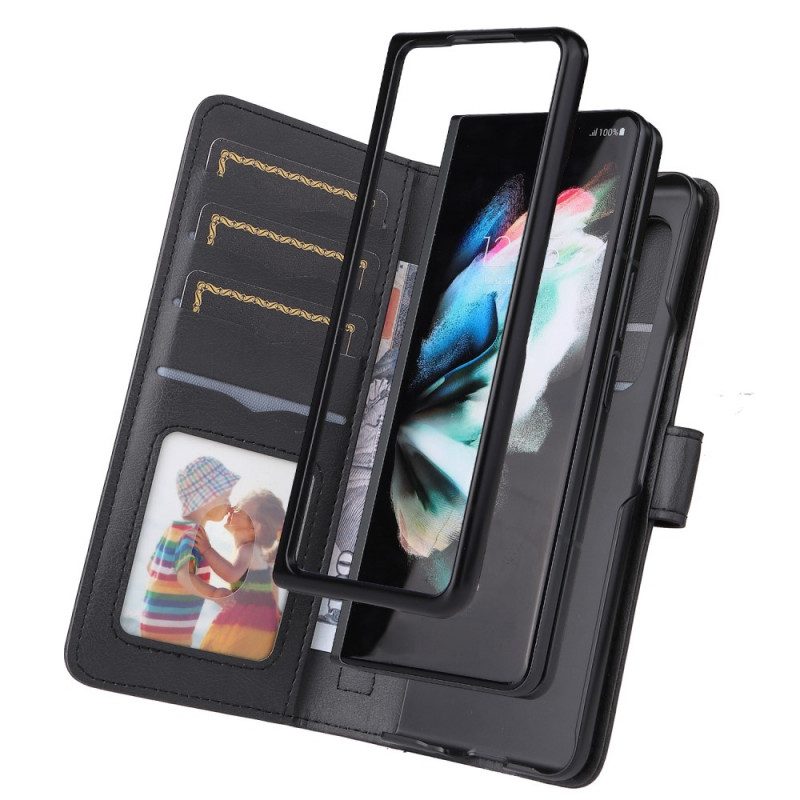 Fodral För Samsung Galaxy Z Fold 3 5G Multifunktionell Företagsplånbok