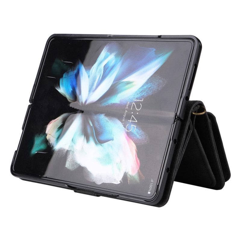 Fodral För Samsung Galaxy Z Fold 3 5G Multifunktionskorthållare