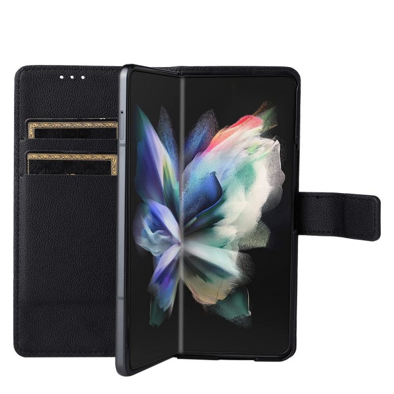 Fodral För Samsung Galaxy Z Fold 3 5G Vintage Läderstil