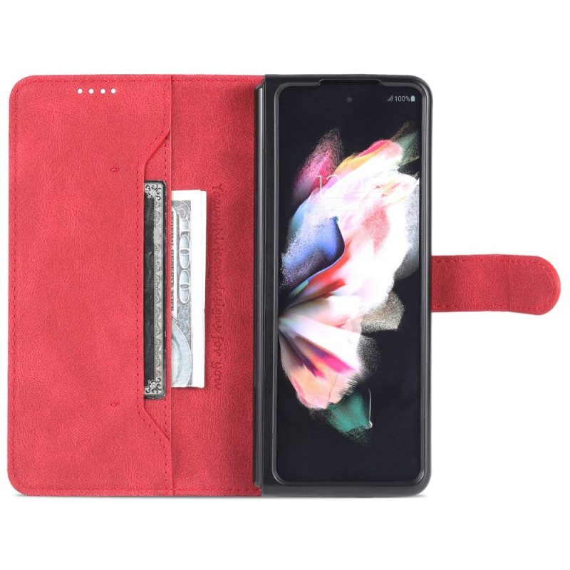 Fodral För Samsung Galaxy Z Fold 4 Plånboksfodral Azns Seams Plånbok