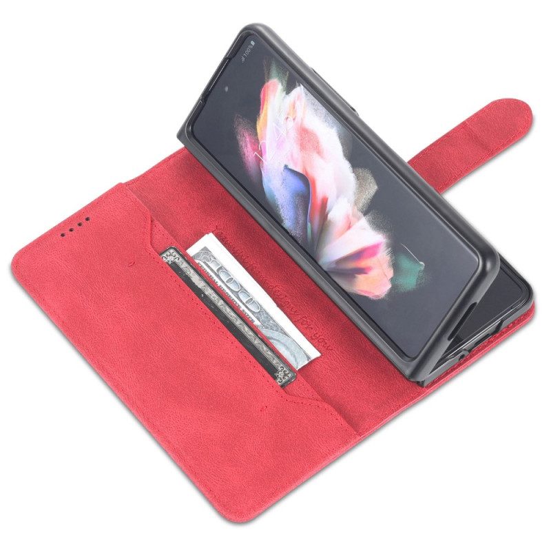 Fodral För Samsung Galaxy Z Fold 4 Plånboksfodral Azns Seams Plånbok