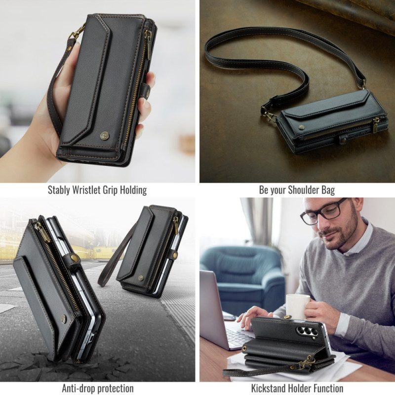 Fodral För Samsung Galaxy Z Fold 7 Caseme-plånbok