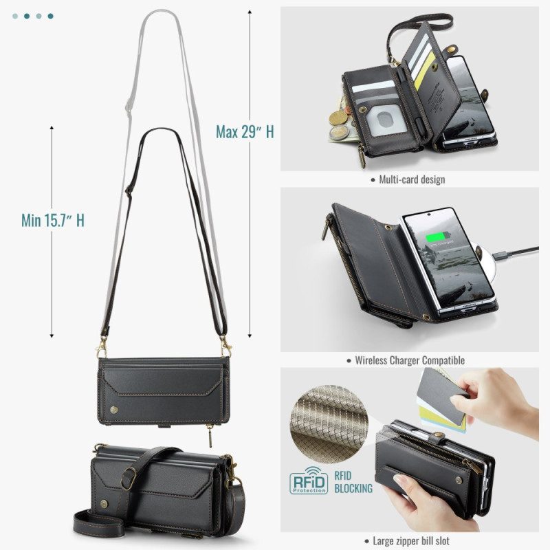 Fodral För Samsung Galaxy Z Fold 7 Caseme-plånbok