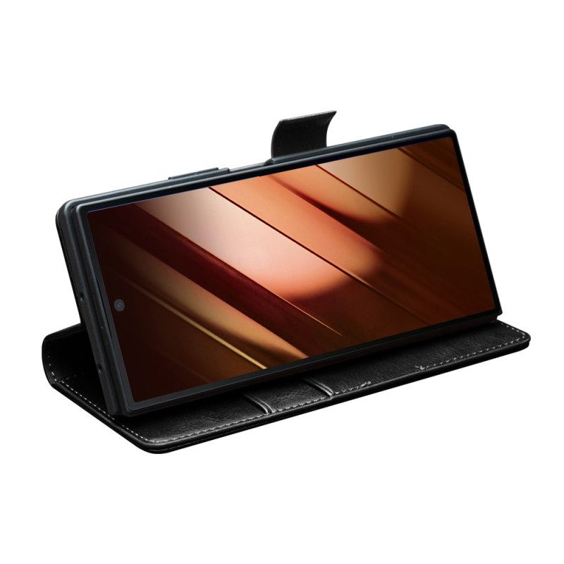 Fodral För Samsung Galaxy Z Fold 7 Korthållare I Läder