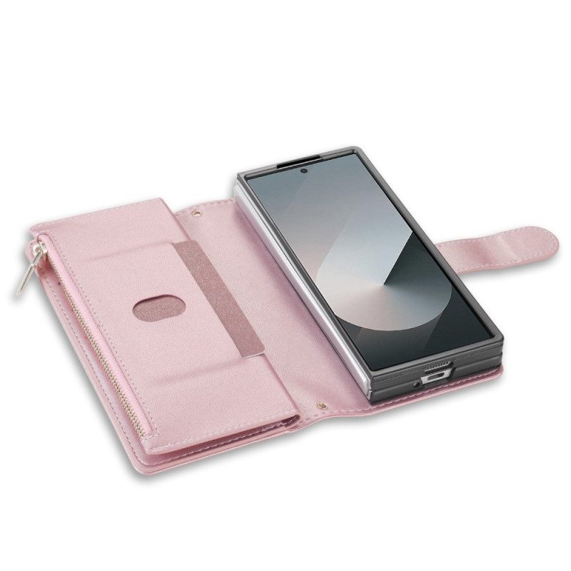 Fodral För Samsung Galaxy Z Fold 7 Vadderad Med Axelrem Och Rem