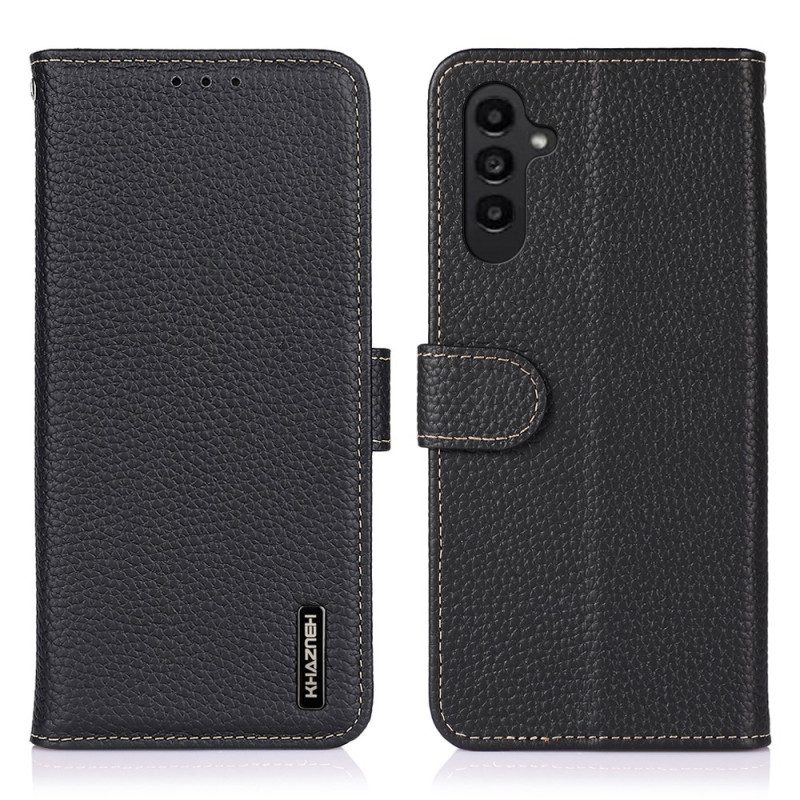 Fodral Samsung Galaxy A17 4g / 5g Äkta Läder Khazneh