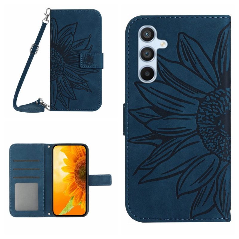 Fodral Samsung Galaxy A17 4g / 5g Axelväska Med Solrostryck