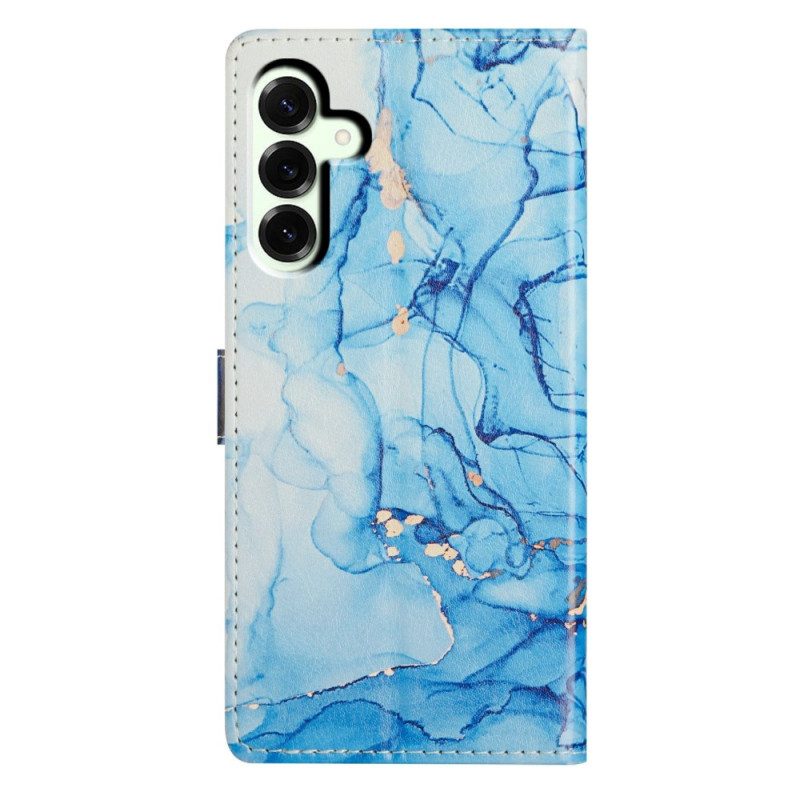 Fodral Samsung Galaxy A17 4g / 5g Blå Marmor