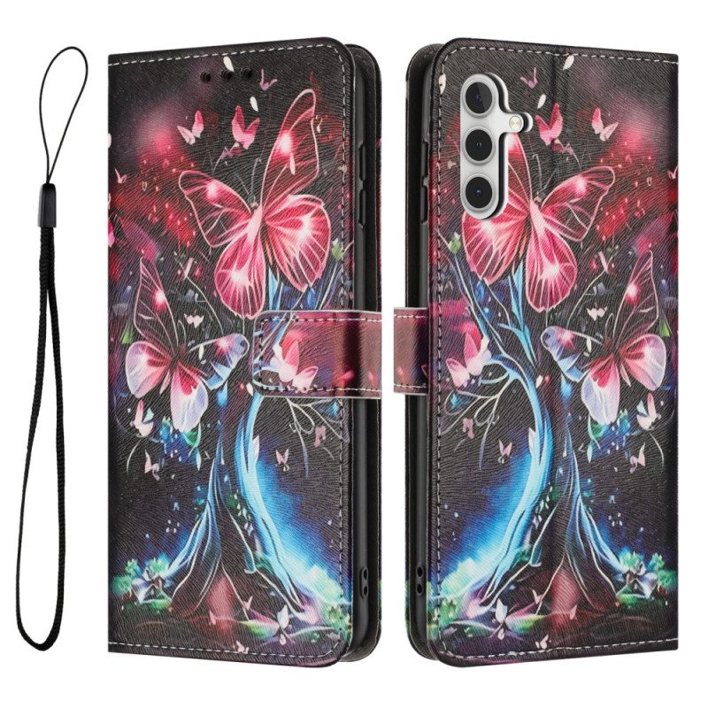 Fodral Samsung Galaxy A17 4g / 5g Fjärilsträd