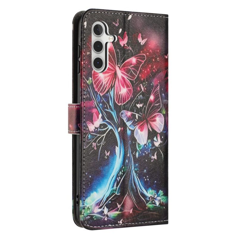 Fodral Samsung Galaxy A17 4g / 5g Fjärilsträd