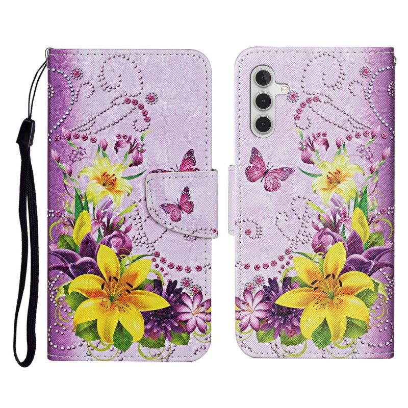 Fodral Samsung Galaxy A17 4g / 5g Gula Blommor