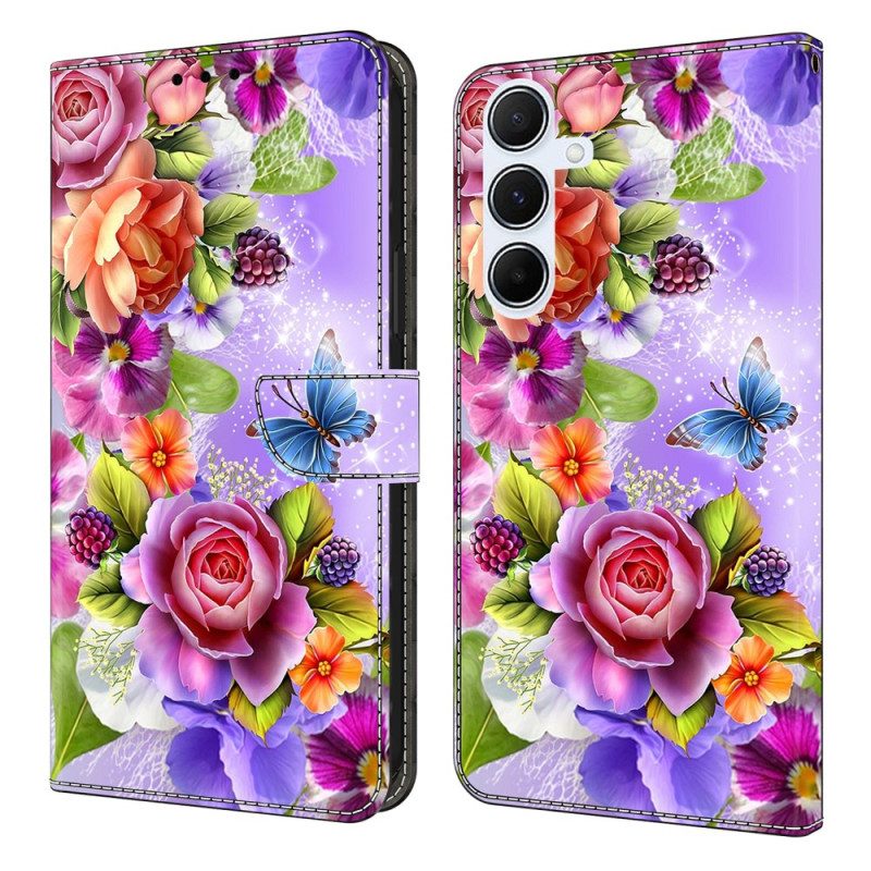Fodral Samsung Galaxy A17 4g / 5g Intensiv Blommig