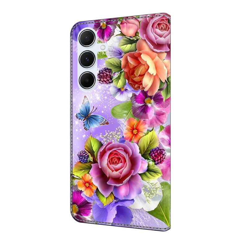 Fodral Samsung Galaxy A17 4g / 5g Intensiv Blommig
