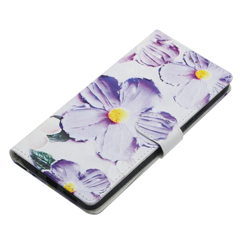 Fodral Samsung Galaxy A17 4g / 5g Lila Blommönster