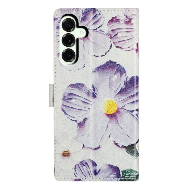 Fodral Samsung Galaxy A17 4g / 5g Lila Blommönster