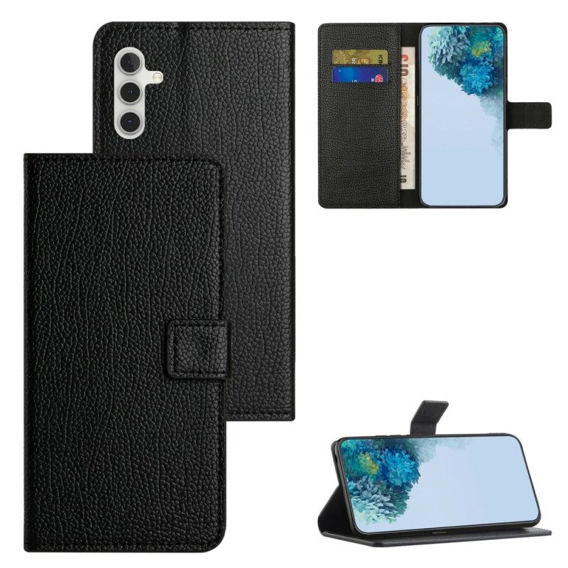 Fodral Samsung Galaxy A17 4g / 5g Lychee-texturerad Lädereffekt