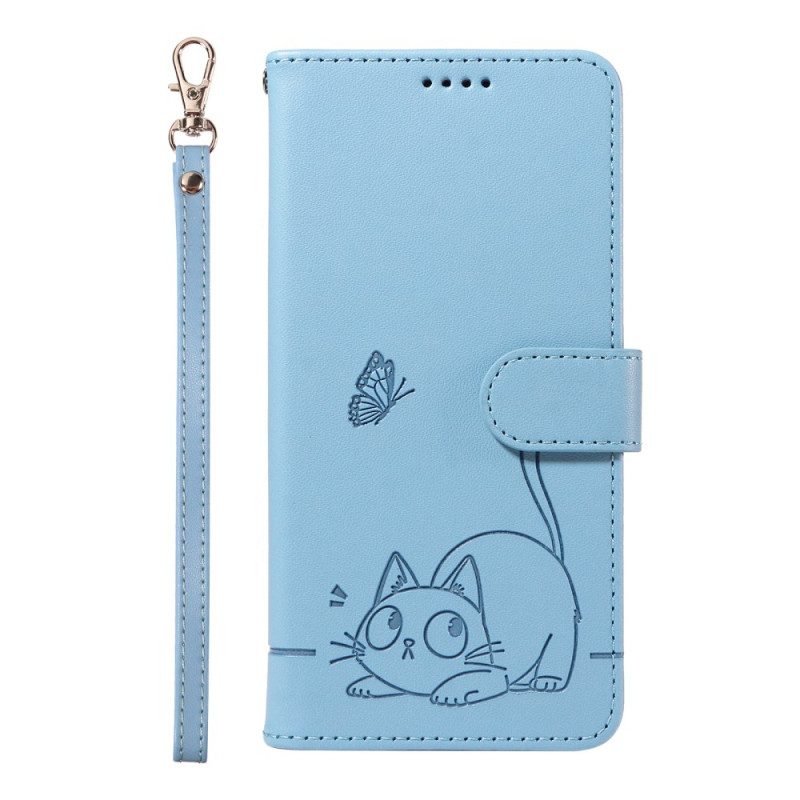 Fodral Samsung Galaxy A17 4g / 5g Rem Med Kattdesign