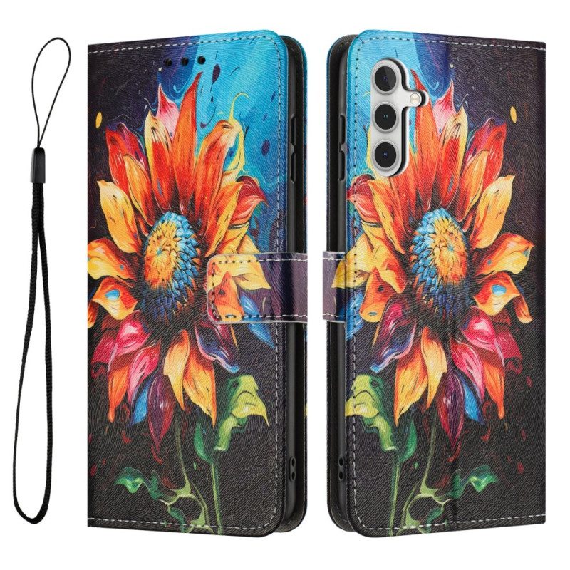 Fodral Samsung Galaxy A17 4g / 5g Solrosmönster