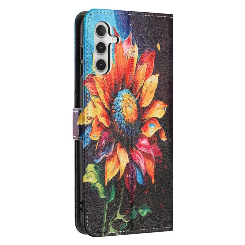 Fodral Samsung Galaxy A17 4g / 5g Solrosmönster