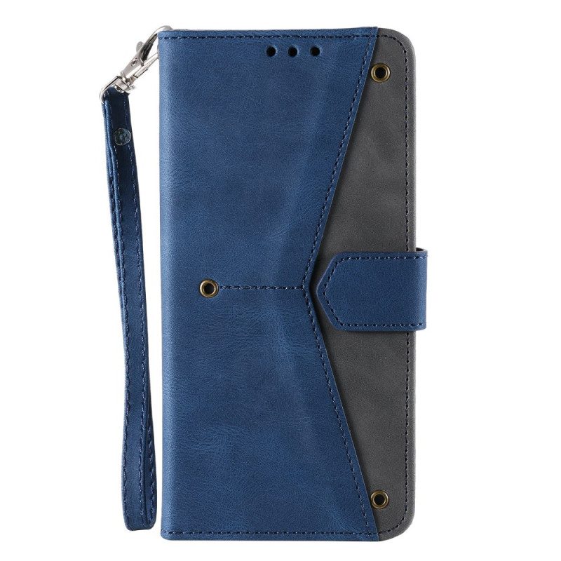 Fodral Samsung Galaxy A17 4g / 5g Tvåfärgad Triangeldesign