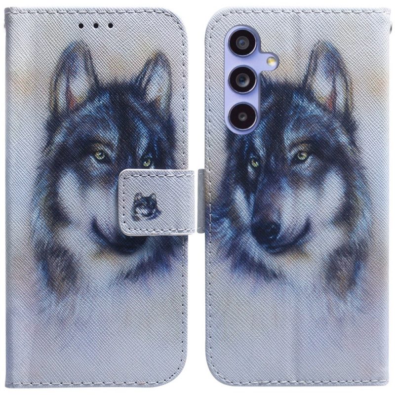 Fodral Samsung Galaxy A55 5g Wolf Akvarell