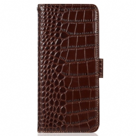 Fodral Samsung Galaxy M13 Crocodile Style Rfid