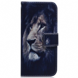 Fodral Samsung Galaxy M13 Med Kedjar Lanyard Lion