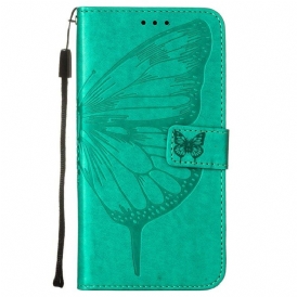 Fodral Samsung Galaxy S23 5G Butterfly Design Med Lanyard