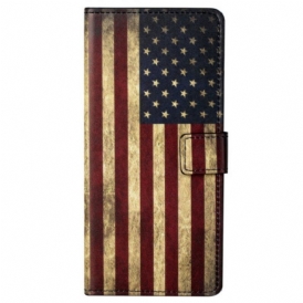 Fodral Samsung Galaxy S23 5G Vintage Amerikanska Flaggan