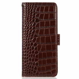 Fodral Samsung Galaxy S23 Ultra 5G Crocodile Style Rfid