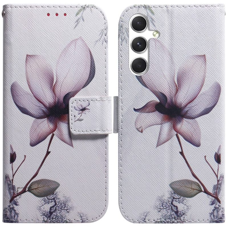 Fodral Samsung Galaxy S24 5g Rosa Blomma