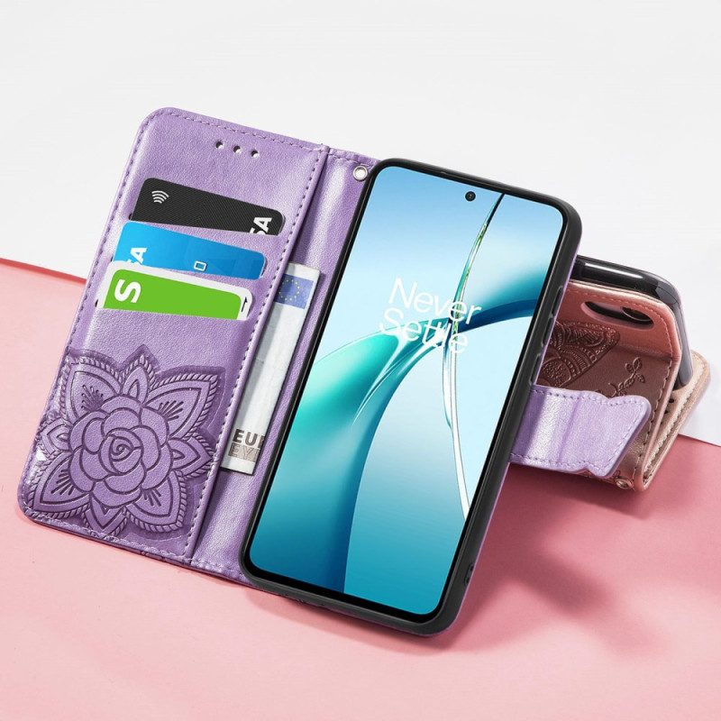 Fodral Samsung Galaxy S25 5g Edge Barock Fjäril Med Handledsrem