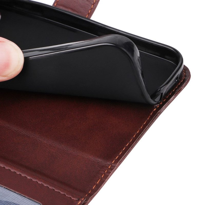 Fodral Samsung Galaxy S25 5g Enfärgad Rem Med Lädereffekt