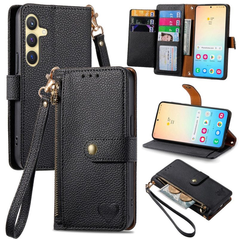 Fodral Samsung Galaxy S25 5g Hjärtdesignad Rfid Blockering