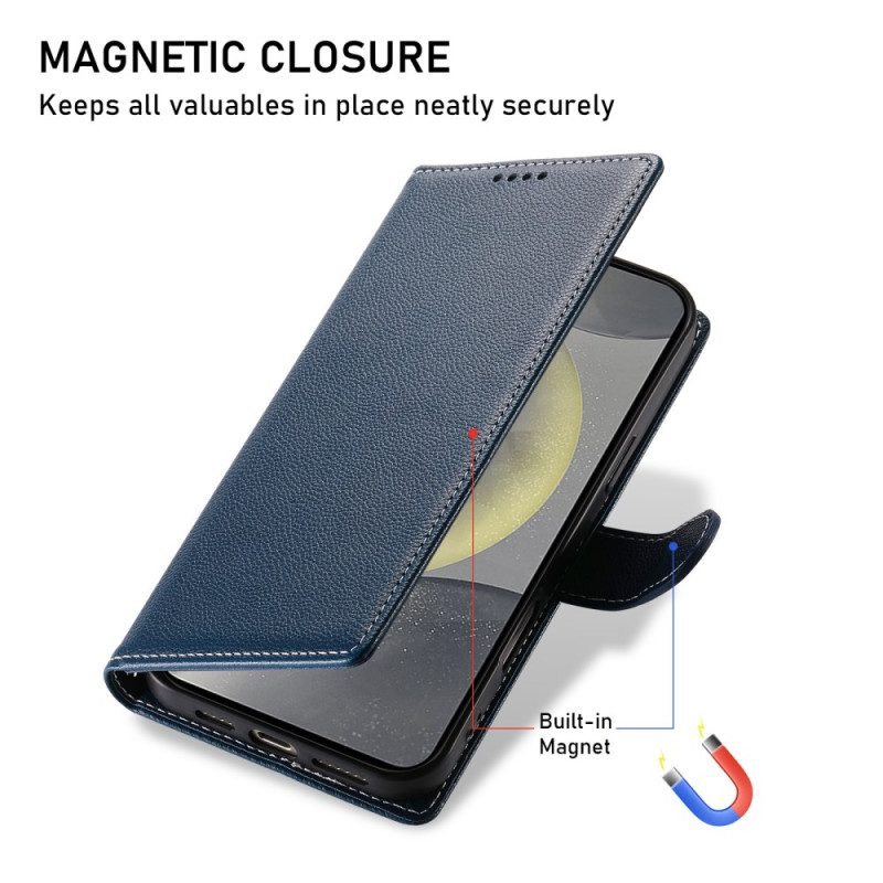 Fodral Samsung Galaxy S25 Fe Enfärgat Lädereffekt
