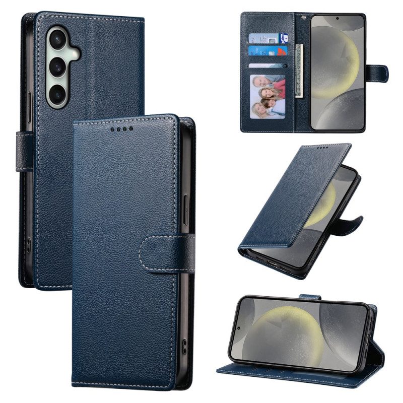 Fodral Samsung Galaxy S25 Fe Enfärgat Lädereffekt