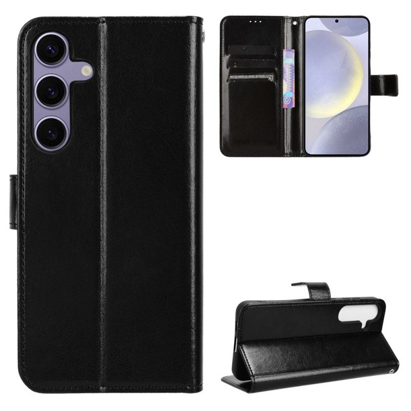 Fodral Samsung Galaxy S25 Fe Flashigt Konstläder