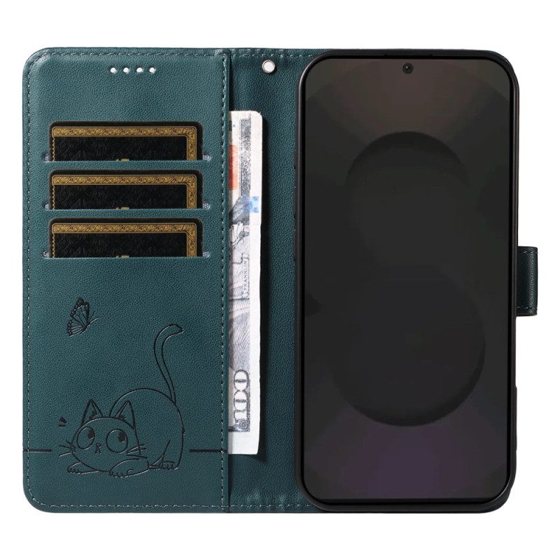 Fodral Samsung Galaxy S25 Fe Katttryck Med Rem