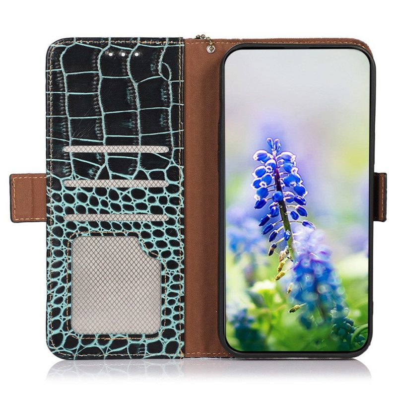 Fodral Samsung Galaxy S25 Fe Krokodilstil